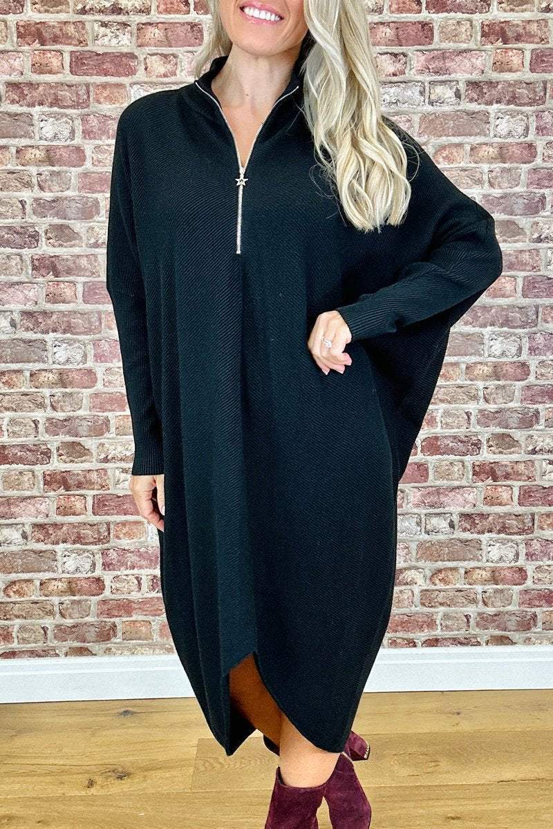 Casual Knit Jumper Dress