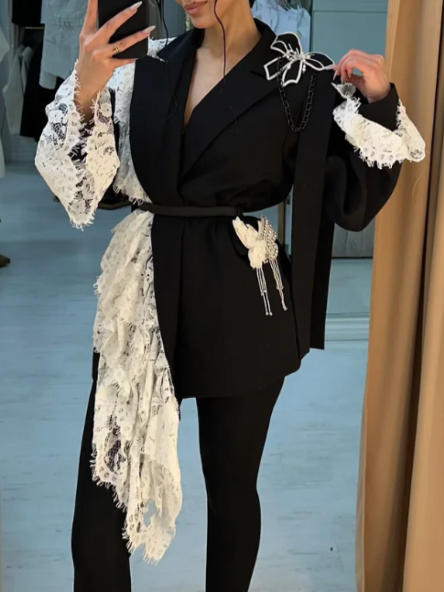 Lace Stitching Jacket