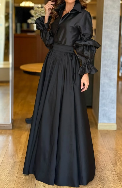 Chic Taffeta 2pc Skirt Suit