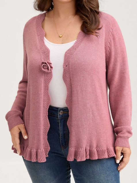 Chill Flower Knit Cardigan