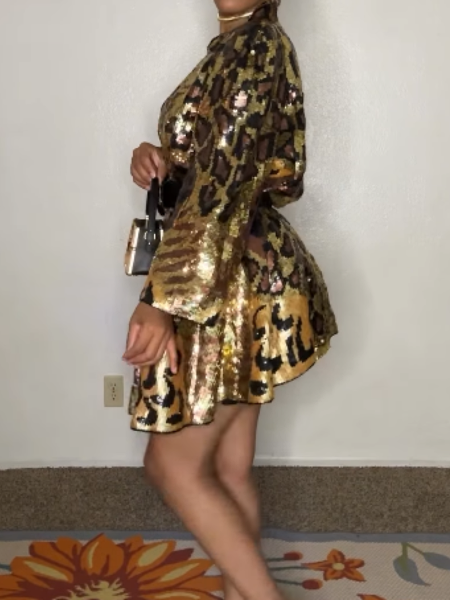 Sequined Long Jacket