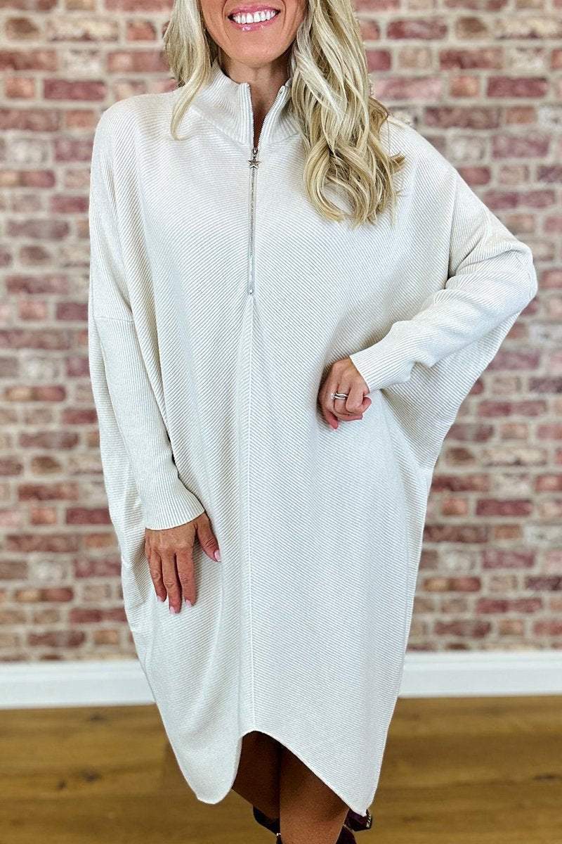 Casual Knit Jumper Dress