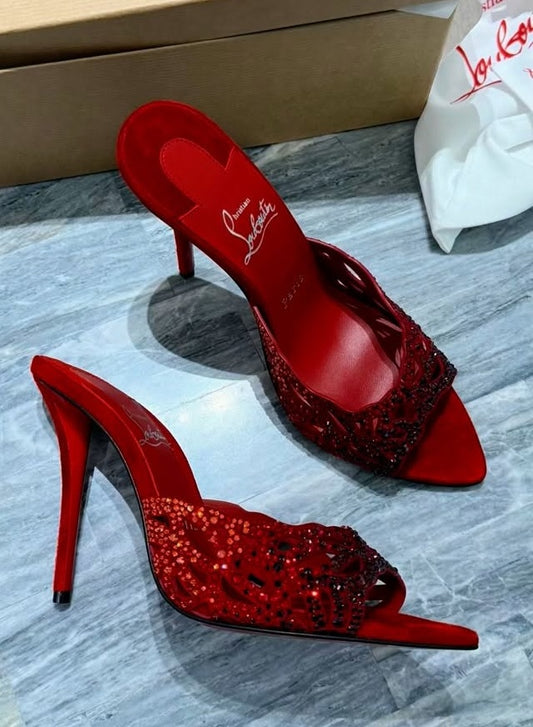 Rose Diamond High Heels