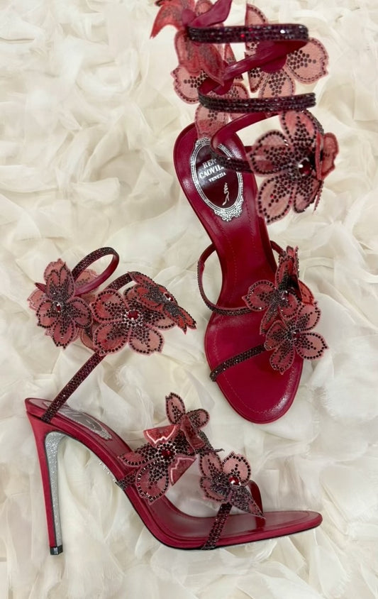 Floral High Heels