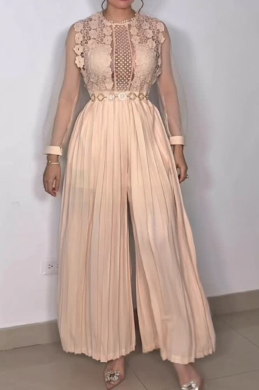 Lace Openwork Jumpsuit