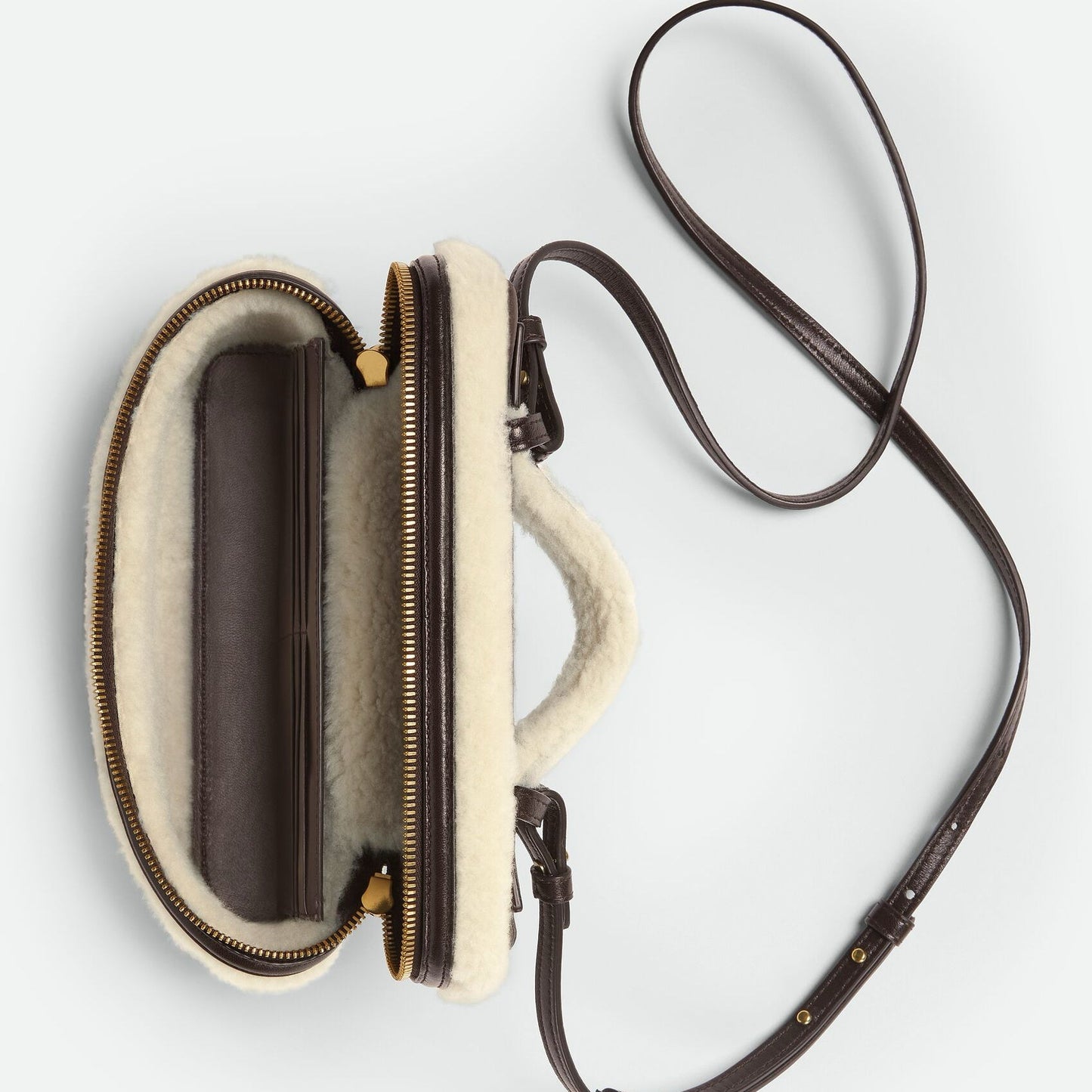 Leather Crossbody Vanity Case Bag