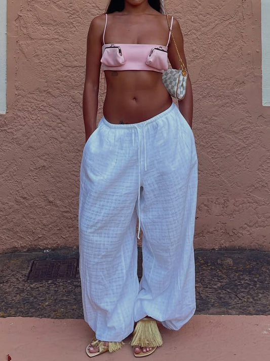Two Straps Bandeau Crop Top