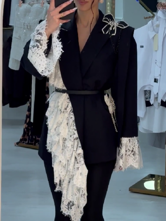 Lace Stitching Jacket