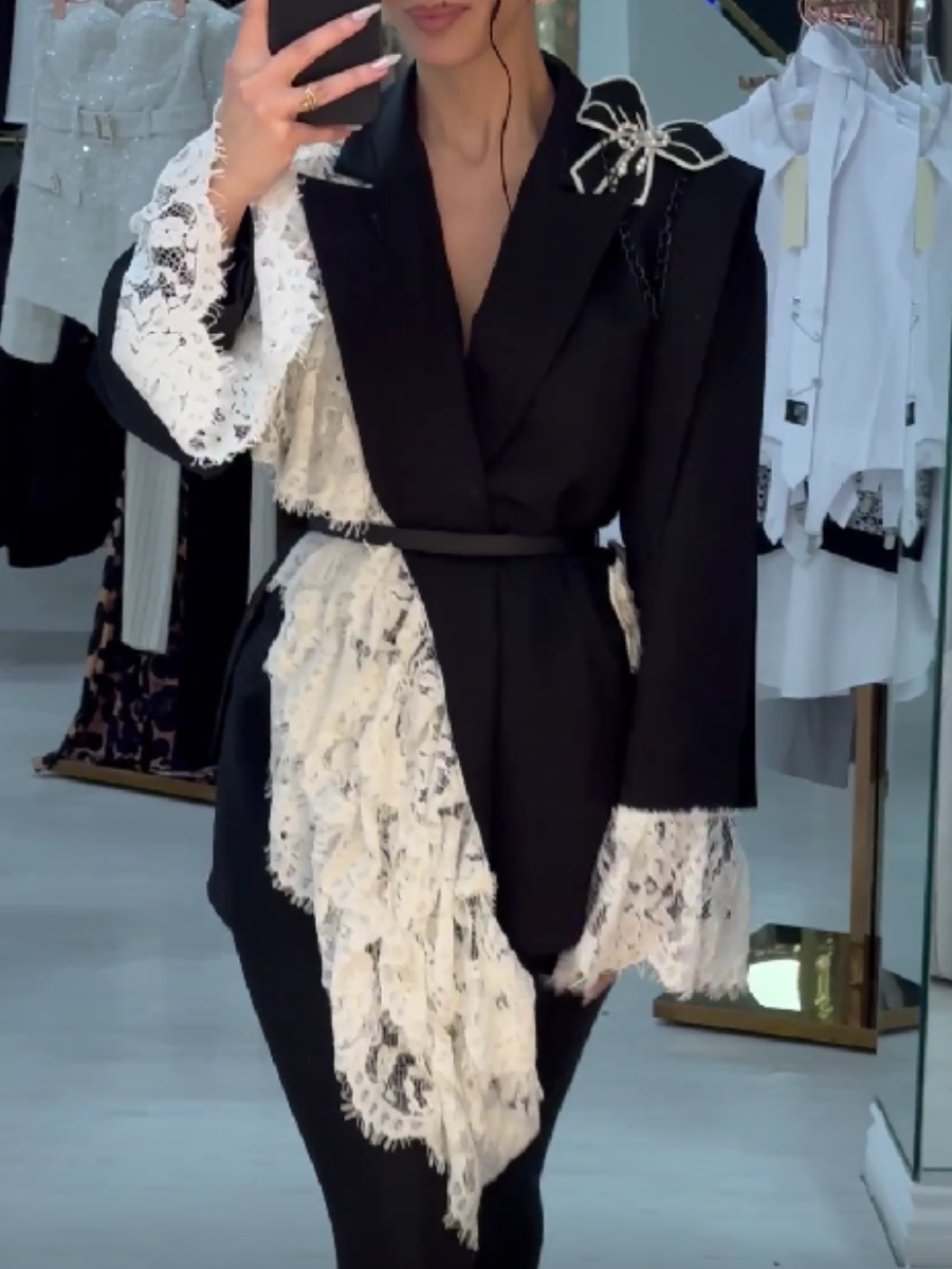 Lace Stitching Jacket