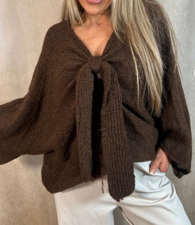 Chic Knit Bow Jumper