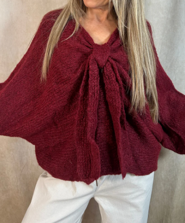 Chic Knit Bow Jumper