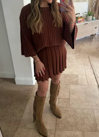 Casual Knit 2pc Outfit For Fall