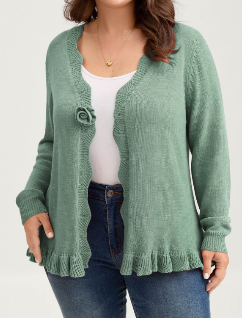 Chill Flower Knit Cardigan